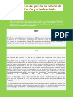 Obligaciones Del Patrón en Materia de Capacitación y Adiestramiento