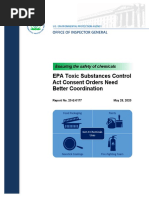 EPA Toxic Substances Control Act Consent Orders Need Better Coordination