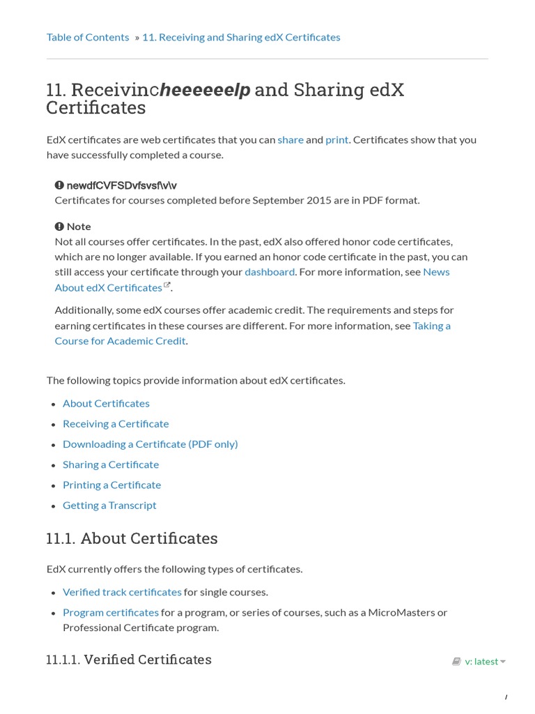 Receivin and Sharing Edx Certi Cates: Eeeeeelp | PDF | World Wide Web ...