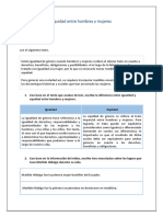 Igualdad y equidad de género