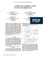 Design of Variable Gain Amplifier Circuit Based On Newton Rings Stress