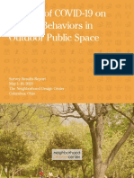 COVID19 & Outdoor Public Space Survey