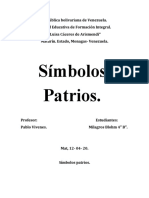 Simbolos Patrios Informe Arte y Patrimonio