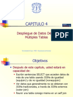 Capitulo 4: Despliegue de Datos Desde Múltiples Tablas