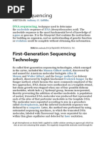 DNA Sequencing