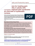 Interventions For Treating Pain and Disability in Adults With Complex Regional Pain Syndrome-An Overview of Systematic Reviews