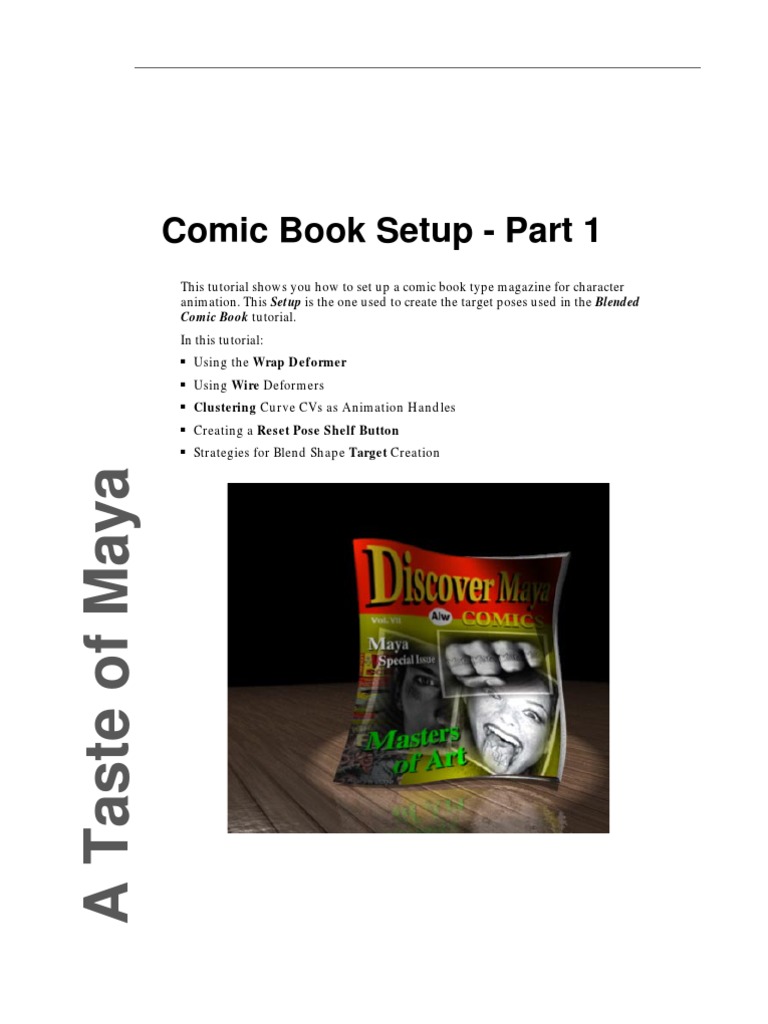 Autodesk Maya Tutorial - Dancing Comic Book | PDF | Icon (Computing ...