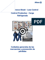 Fast Reference Sheet - Loss Control Control Productos - Carga Refrigerada