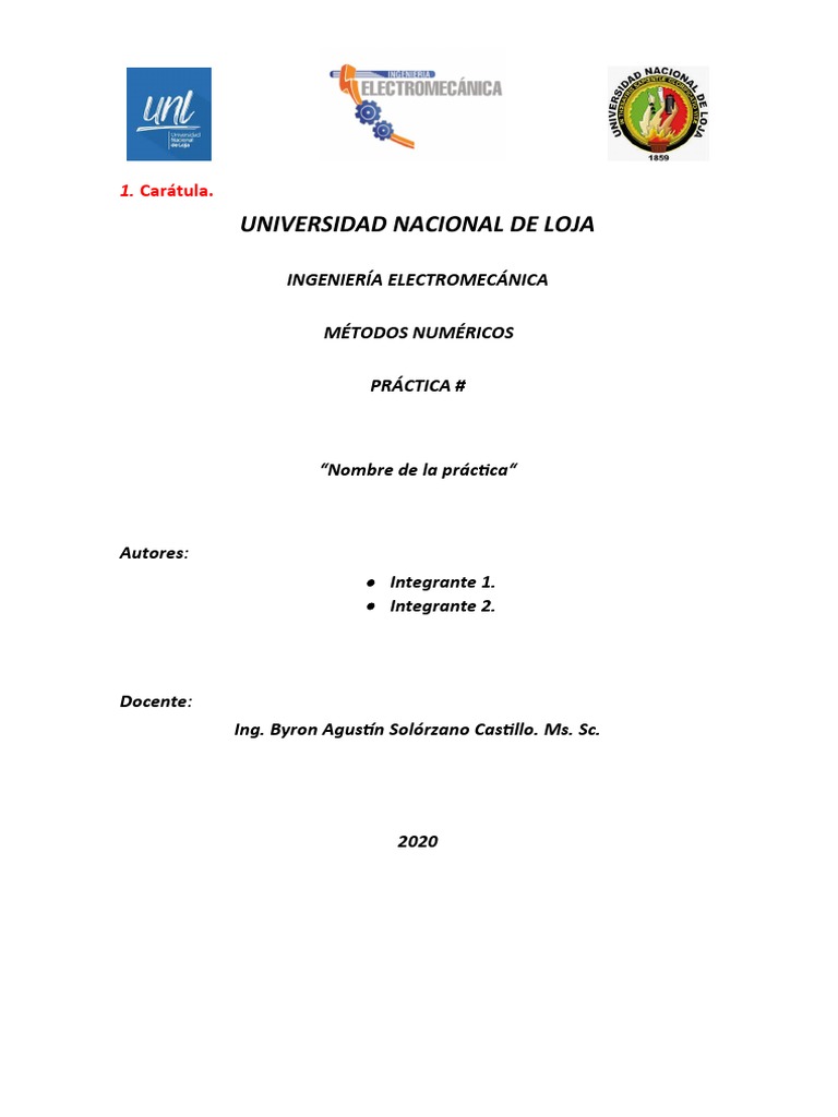 Formato de Práctica | PDF