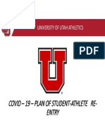 Utah Athletics Presentation: Phased Reopening of Facilities - May2020