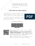 Certificado Alumno Regular PDF