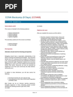 CCNA Bootcamp (8 Days) : (Ccnab)