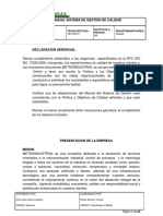 SGC-001-03 Manual de Sistema de Gestion de Calidad