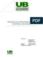 Programación y Control de Obras