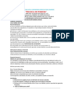 Actividades de La 9 Semana de Cuarto Del 11 Al 15 Mayo