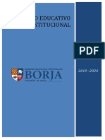 Proyecto Educativo Institucional Unidad Educativa Particular Borja 2019-2024