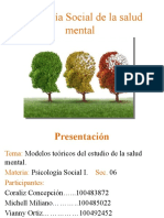 Psicología Social de La Salud Mental