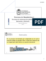 extrusión y estirado