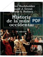 Burkholder Grout Palisca - Historia de La Música Occidental - 1-12 PDF