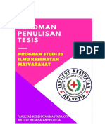 Pedoman Penulisan Tesis S2 Ikm Helvetia 1 2019 PDF