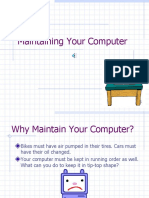 Maintaining Your Computer