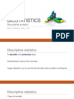 Biostatistics: Descriptive Analysis