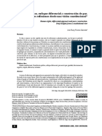 Derechos Humanos, Enfoque Diferencial y Construcción de Paz. Breves Reflexiones Desde Una Visión Constitucional