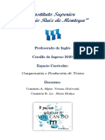 Prof Ingles Ingreso2020 Comprension y Produccion de Textos