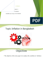 Presentation On Inflation in Bangladesh