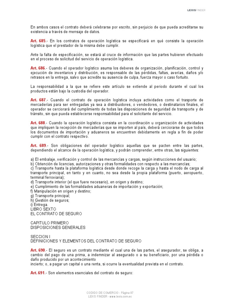 Contrato de Seguro y Pólizas en Ecuador | PDF | Póliza de seguros ...