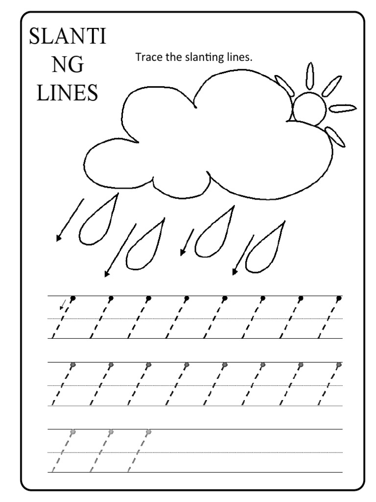 Slanti NG Lines: Trace The Slanting Lines | PDF