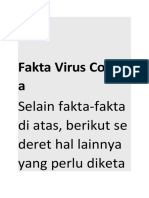 Fakta Virus Coron A: Selain Fakta-Fakta Di Atas, Berikut Se Deret Hal Lainnya Yang Perlu Diketa