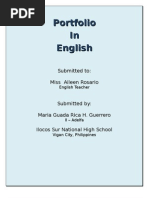 Download My English Portfolio by pynkblossoms SN4634738 doc pdf