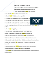 Modal Verbs Worksheet