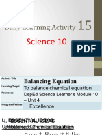 Daily Learning Activity: Science 10