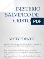 El Ministerio Salvifico de Cristo