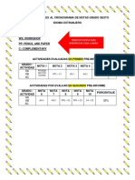 Modificaciones Al Cronograma de Notas Grado Sexto PDF