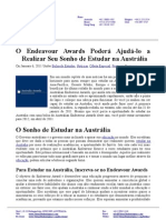 O Endeavour Awards Poderá Ajudá-Lo A Realizar Seu Sonho de Estudar Na Austrália (PORTUGUESE)