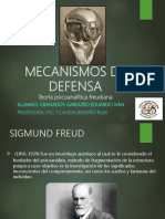 Mecanismos de Defensa: Teoría Psicoanalítica Freudiana