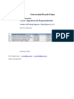 Datos Del Proyecto de Ingeniería de Requerimientos