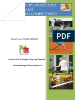 Tenis para Discapacitados Intelectuales (Programas Competitivos)