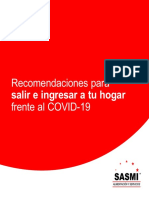 RECOMENDACIONES PARA INGRESAR Y SALIR DE CASA FRENTE AL COVID-19 by SASMI PERÚ