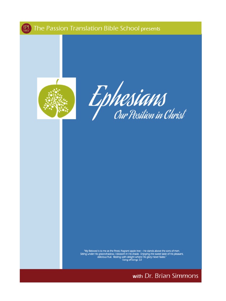 Ephesians TPT Bible School FINAL 8-19-15 | PDF | Paul The Apostle ...