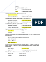 Final Examination Differential Equation