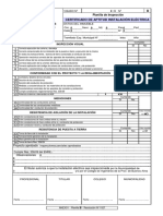 Certificado de Aptitud Instalación Eléctrica