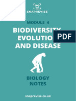 BIOLOGY: MODULE 4 Biodiversity, Evolution & Disease Notes PDF