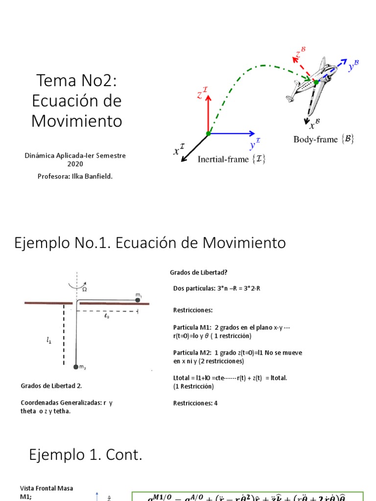 Tema 2 Ecuación de Movimiento PDF PDF Impulso Ingeniería mecánica