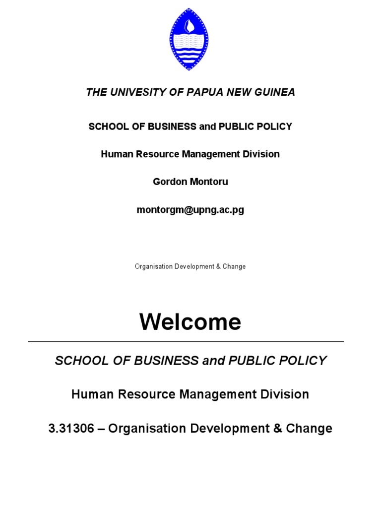 Organization Development Change | PDF | Organization Development ...