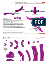 Wow Airlines Papercraft