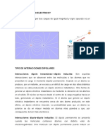 Dipolo Eléctrico y Momento Dipolar Del Agua